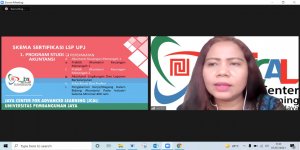 Sosialisasi Skema Sertifikasi Lembaga Sertifikasi Profesi (LSP) UPJ , Rabu 7 Juli 2021